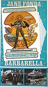 Barbarella 1968 movie poster Jane Fonda Roger Vadim