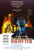 Barton Fink 1991 movie poster John Turturro John Goodman Judy Davis Joel Ethan Coen Glasses