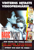 Basic Instinct 1992 poster Michael Douglas Sharon Stone George Dzundza Paul Verhoeven