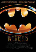 Batman 1989 poster Jack Nicholson Michael Keaton Kim Basinger Tim Burton Hitta mer: Batman Hitta mer: DC Comics