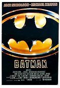 Batman 1989 movie poster Jack Nicholson Michael Keaton Kim Basinger Tim Burton Find more: Batman