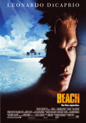 The Beach 2000 movie poster Leonardo DiCaprio Tilda Swinton Daniel York Danny Boyle Beach