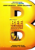 Bee Movie 2007 poster Jerry Seinfeld Simon J Smith Animerat Insekter och spindlar