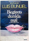 Cet Obscur Objet du Desir 1977 movie poster Fernando Rey Luis Bunuel Artistic posters