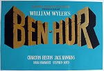 Ben-Hur 1959 movie poster Charlton Heston Jack Hawkins Stephen Boyd William Wyler Sword and sandal