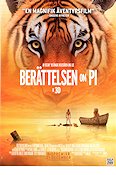 Life of Pi 2012 movie poster Suraj Sharma Irrfan Khan Ang Lee Cats Asia