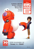 Big Hero 6 2014 poster Ryan Potter Don Hall Animerat Robotar