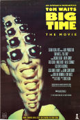 Big Time 1988 movie poster Tom Waits Michael L Blair Ralph Carney Chris Blum Documentaries Rock and pop