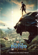 Black Panther 2018 movie poster Chadwick Boseman Michael B Jordan Lupita Nyongo Ryan Coogler Find more: Marvel