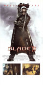 Blade II 2002 movie poster Wesley Snipes Kris Kristofferson Ron Perlman Guillermo del Toro Guns weapons