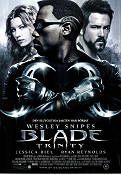 Blade: Trinity 2004 movie poster Wesley Snipes Jessica Biel Ryan Reynolds David S Goyer