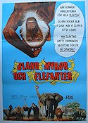 Bland myror och elefanter 1975 movie poster Hatte Furuhagen Documentaries