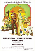 The Sting 1974 movie poster Paul Newman Robert Redford Robert Shaw George Roy Hill Money Gambling