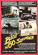 Gone in 60 Seconds 1974 movie poster Marion Busia Jerry Daugirda HB Halicki Cars and racing