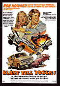 Blåst till tusen 1977 poster Nancy Morgan Elizabeth Rogers Ron Howard Bilar och racing