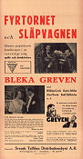 Bleka greven 1937 poster Carl Schenström Harald Madsen Fyrtornet och Släpvagnen Fy og Bi Karin Albihn Gösta Rodin