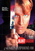 Blint raseri 1989 poster Rutger Hauer Terry O´Quinn Brandon Call Phillip Noyce Vapen