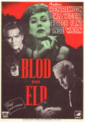 Blod och eld 1945 movie poster Sonja Wigert Anders Henrikson George Fant Inge Waern Anders Henrikson