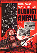 Blodigt anfall 1956 poster John Payne Mona Freeman Allan Dwan Krig