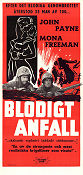 Blodigt anfall 1956 poster John Payne Mona Freeman Allan Dwan Krig