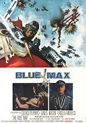 Blue Max 1966 movie poster George Peppard James Mason Ursula Andress John Guillermin War Planes