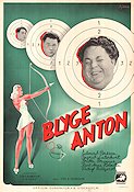 Blyge Anton 1940 movie poster Edvard Persson Ingrid Luterkort Britta Brunius Emil A Lingheim