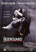 The Bodyguard 1992 movie poster Kevin Costner Whitney Houston Gary Kemp Mick Jackson Romance Celebrities