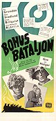 Bohus bataljon 1949 movie poster Per Grundén Doris Svedlund Gus Dahlström Arthur Spjuth