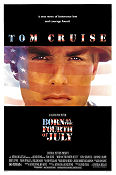 Born on the 4th of July 1989 movie poster Tom Cruise Willem Dafoe Oliver Stone Holiday