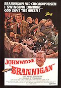 Brannigan 1975 movie poster John Wayne Richard Attenborough Douglas Hickox