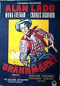 Branded 1951 movie poster Alan Ladd
