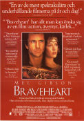 Braveheart 1995 movie poster Sophie Marceau Patrick McGoohan Catherine McCormack Mel Gibson