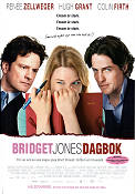 Bridget Jones´s Diary 2001 movie poster Renée Zellweger Hugh Grant Colin Firth Sharon Maguire Romance