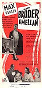 Bröder emellan 1946 movie poster Max Hansen Marianne Aminoff Åke Grönberg Börje Larsson