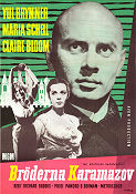 Bröderna Karamazov 1958 poster Yul Brynner Maria Schell Claire Bloom Richard Brooks