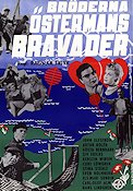 Bröderna Östermans bravader 1956 movie poster John Elfström Artur Rolén Gösta Bernhard Siv Ericks Ragnar Frisk