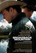 Brokeback Mountain 2005 movie poster Heath Ledger Jake Gyllenhaal Michelle Williams Ang Lee Mountains