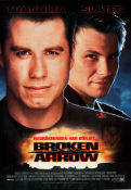 Broken Arrow 1996 movie poster John Travolta Christian Slater Samantha Mathis John Woo Planes