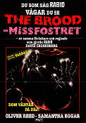 The Brood 1979 movie poster Oliver Reed Samantha Eggar Art Hindle David Cronenberg