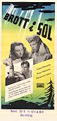 Brott i sol 1947 movie poster Gunnel Broström Birger Malmsten Margaretha Fahlén Göran Gentele