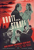 Brott och straff 1946 movie poster Gunn Wållgren Sigurd Wallén Hampe Faustman