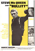 Bullitt 1968 movie poster Steve McQueen Robert Vaughn Jacqueline Bisset Peter Yates Cars and racing Police and thieves