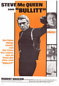 Bullitt 1968 movie poster Steve McQueen Robert Vaughn Jacqueline Bisset Peter Yates Cars and racing Police and thieves