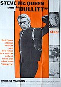 Bullitt 1968 movie poster Steve McQueen Robert Vaughn Jacqueline Bisset Peter Yates Cars and racing Police and thieves