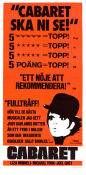 Cabaret 1972 movie poster Liza Minnelli Michael York Joel Grey Bob Fosse Musicals Find more: Nazi