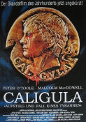 Caligula 1979 movie poster Malcolm McDowell Peter O´Toole Helen Mirren Tinto Brass