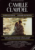 Camille Claudel 1988 poster Isabelle Adjani Gerard Depardieu Bruno Nuytten