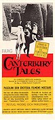 I Racconti di Canterbury 1973 movie poster Hugh Griffith Pier Paolo Pasolini