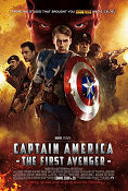 Captain America The First Avenger 2011 movie poster Chris Evans Hugo Weaving Tommy Lee Jones Joe Johnston Find more: Marvel