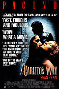 Carlito´s Way 1993 movie poster Al Pacino Sean Penn Penelope Ann Miller Brian De Palma Mafia